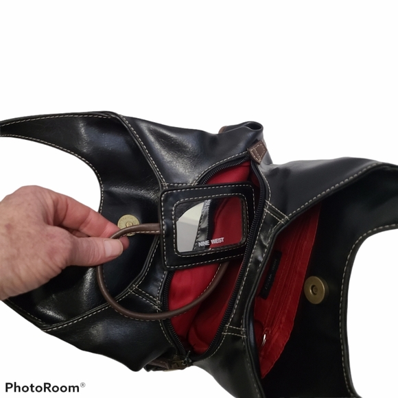 Nine West Y2K Black Vegan Leather Mini Bag - Picture 7 of 12